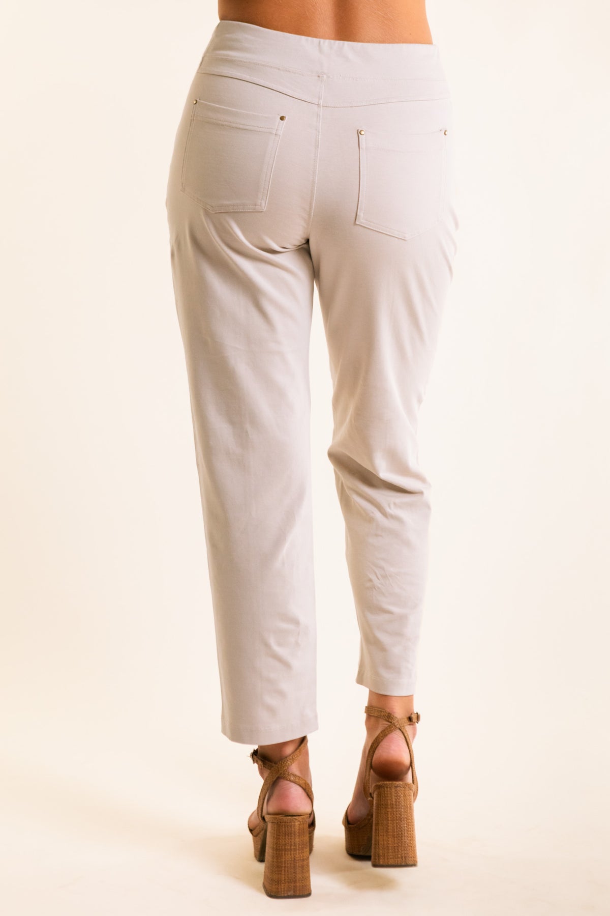 Seamed Ankle Flare Stretch Denim Jean