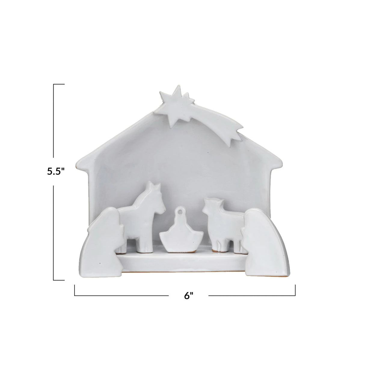 Stoneware Nativity Set