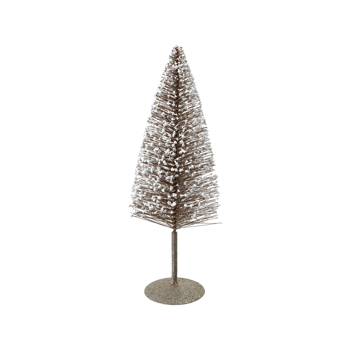 Creative Co-Op | Plastic Bottle Brush Tree with Glitter - Small