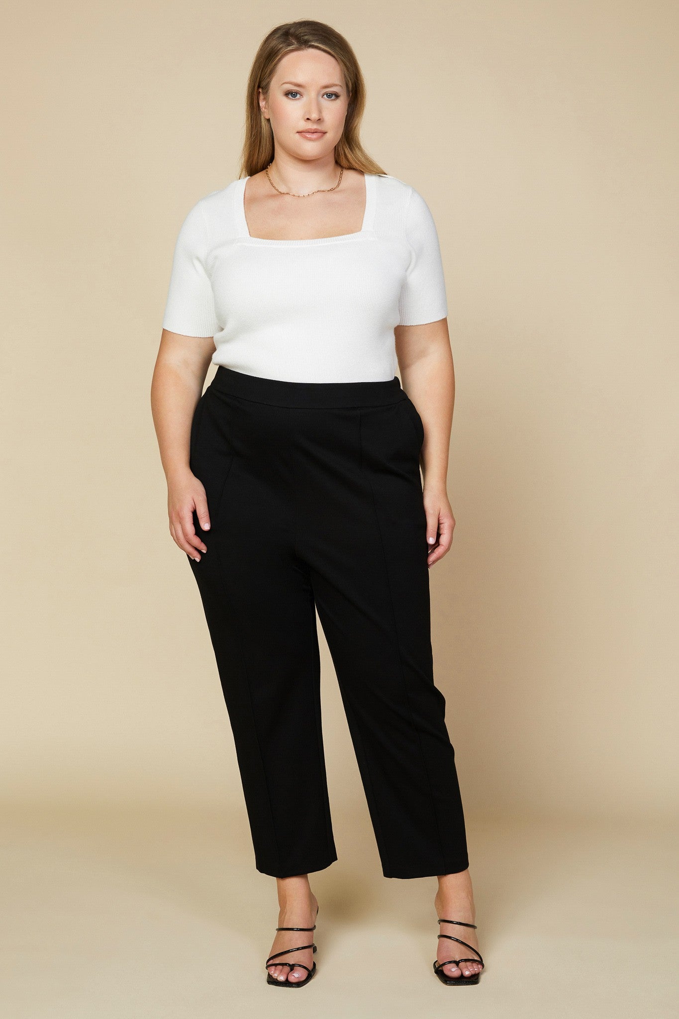 Knit PinTuck Trouser (Final Sale)