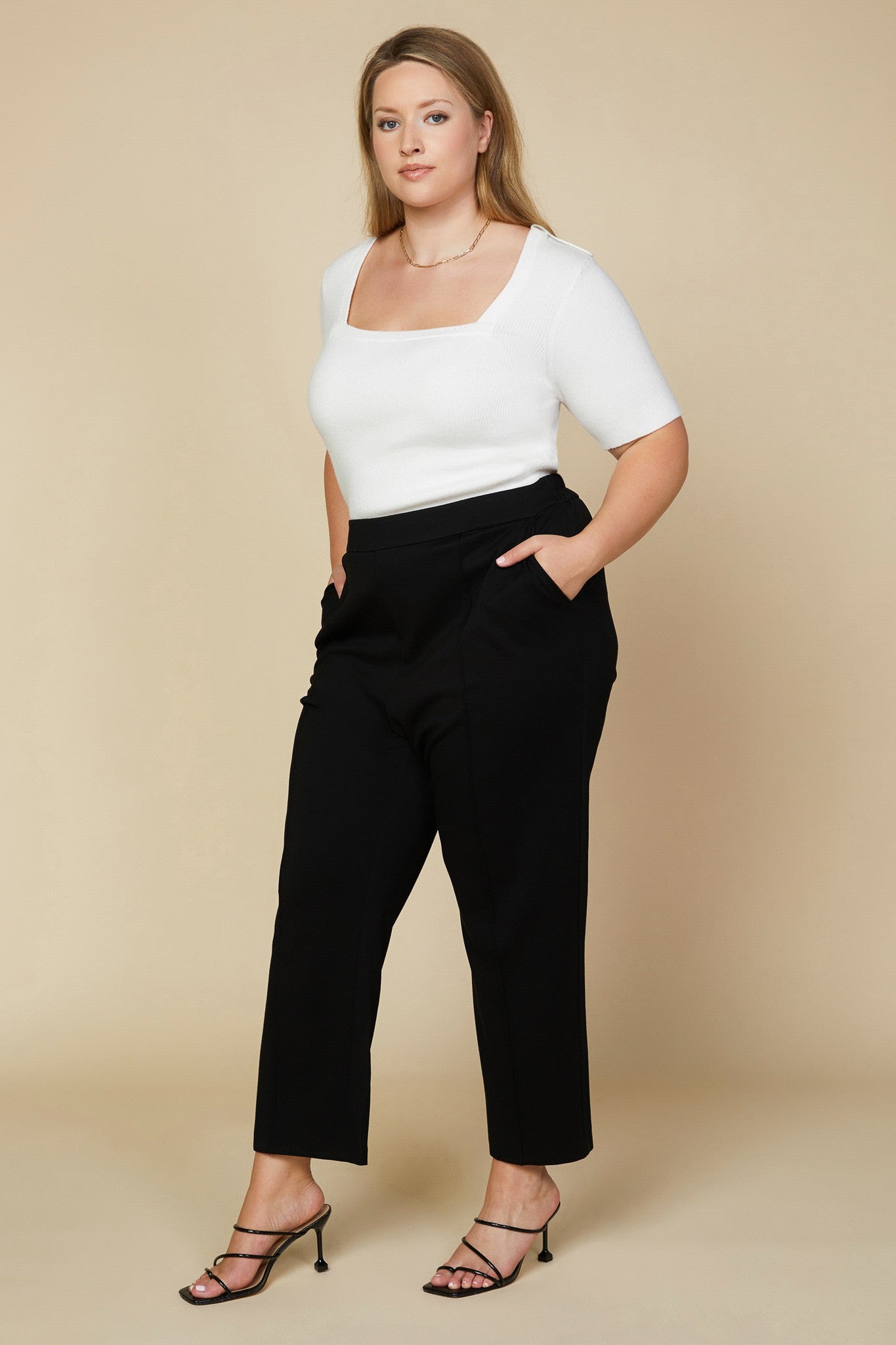 Knit PinTuck Trouser (Final Sale)