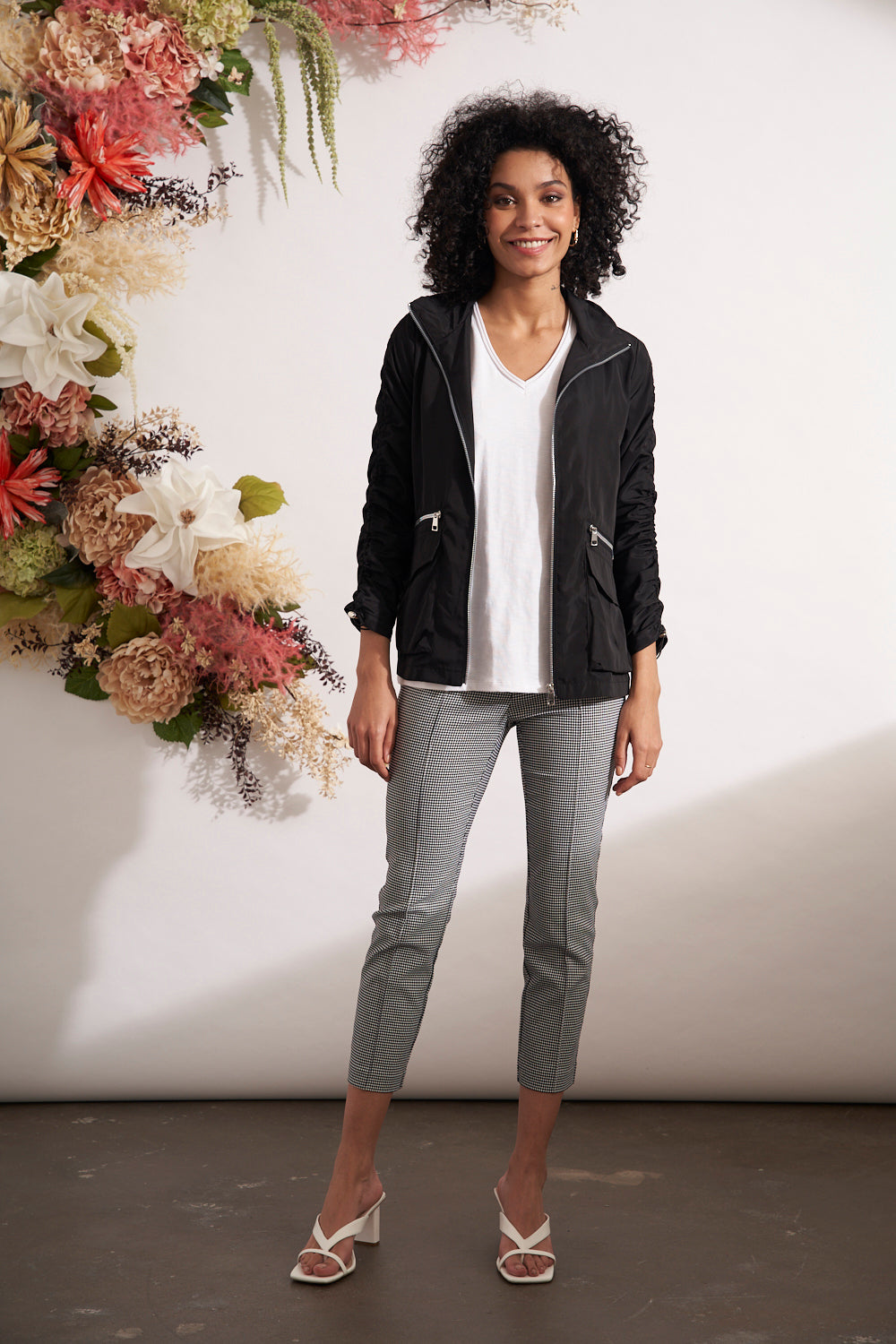 Renuar | Black Packable Jacket (Final Sale)