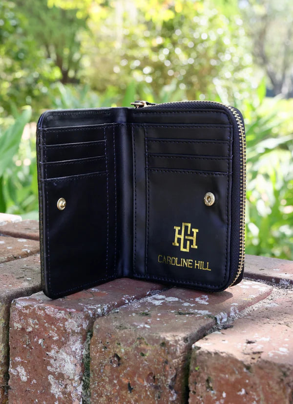 Caroline Hill | Nadine Zippered Wallet Black ES