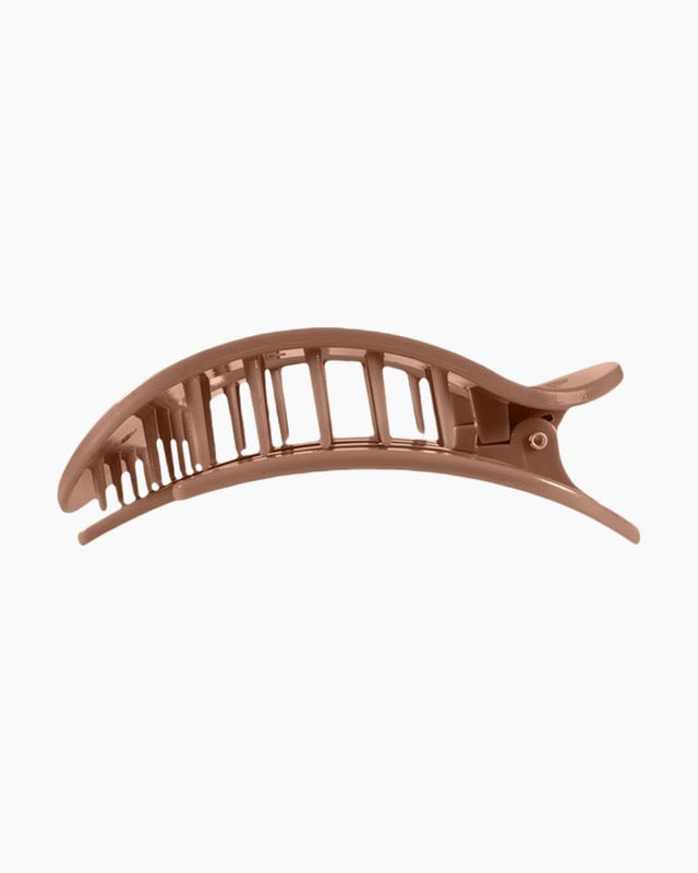 Teleties | Mocha Mousse Large Flat Round Clip