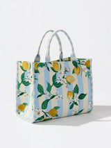Shiraleah | Lemon Stripe Jacquard Tote