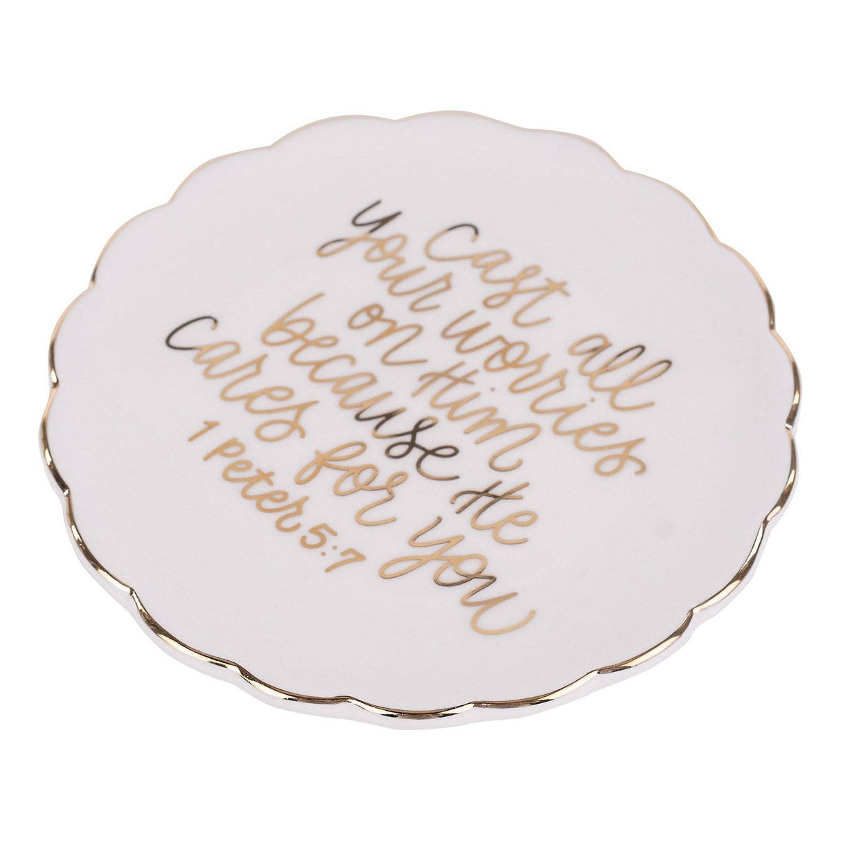 Glory Haus | He Cares For You Trinket Tray