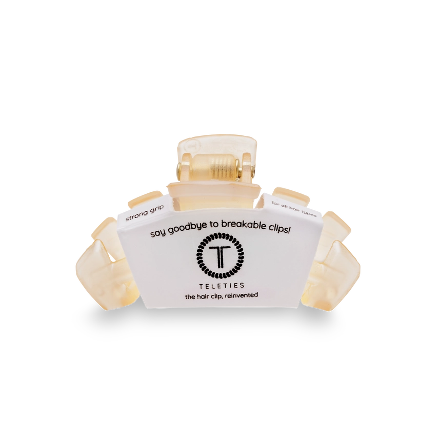 Teleties | Classic Almond Beige Tiny Hair Clip