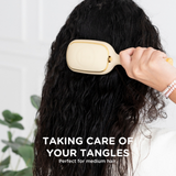 Teleties |  Detangler Hair Brush for Medium Hair - Tan