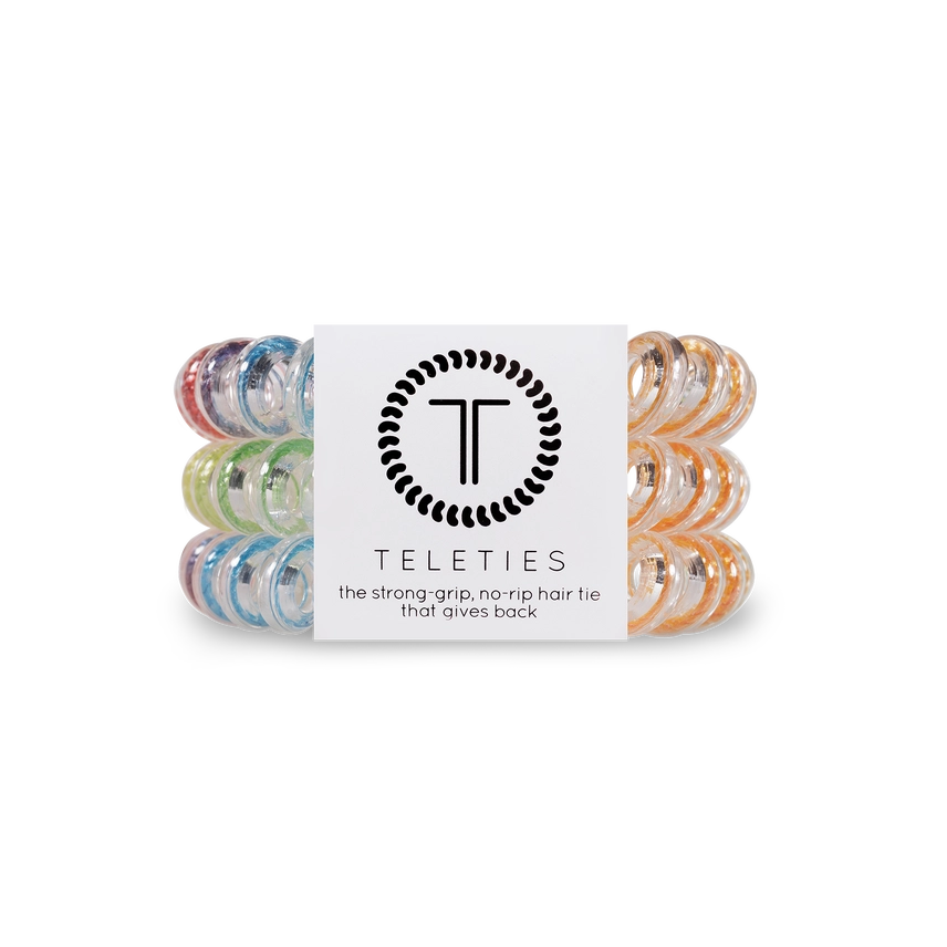 Teleties | Rainbow Daze - Large Spiral Hair Ties