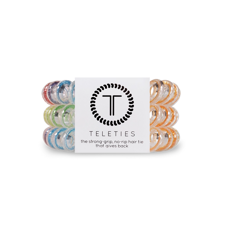 Teleties | Rainbow Daze - Large Spiral Hair Ties