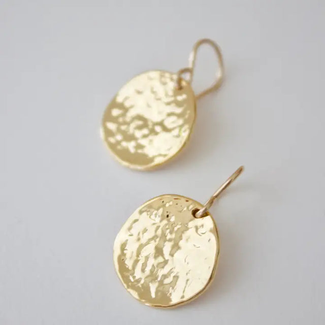 Katie Waltman | Hammered Medallion Earrings