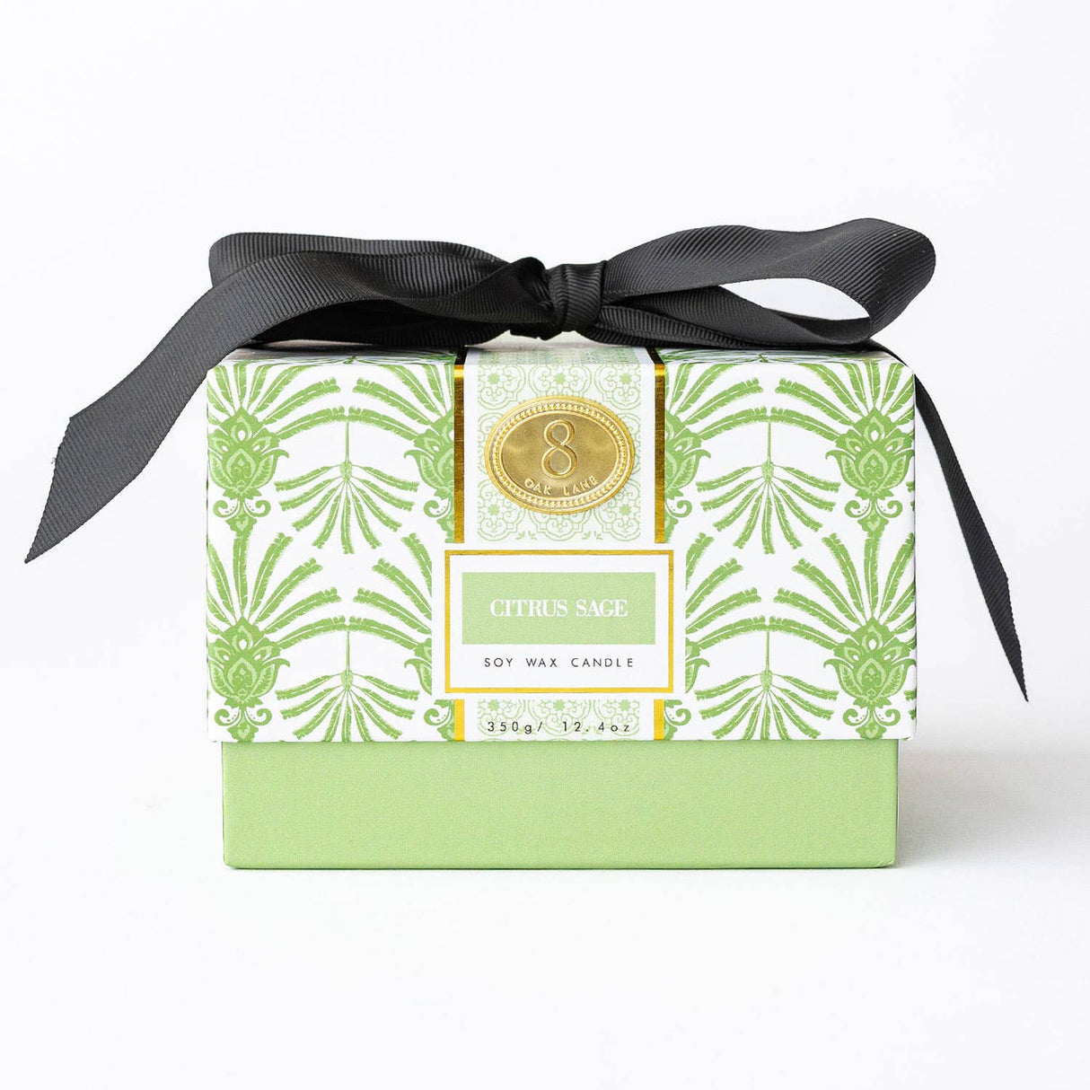 8 Oak Lane | Citrus Sage 3-Wick Boxed Soy Wax Candle