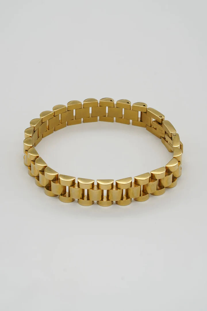 Load image into Gallery viewer, Brenda Grands Gold Watch Band Bracelet
