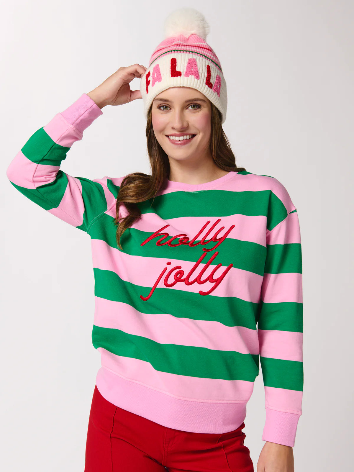 Shiraleah | "Fa La La" Beanie - Blush