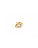 LINNY CO | Huggie Earrings - Scarlett Hoop Gold 8mm Pearl