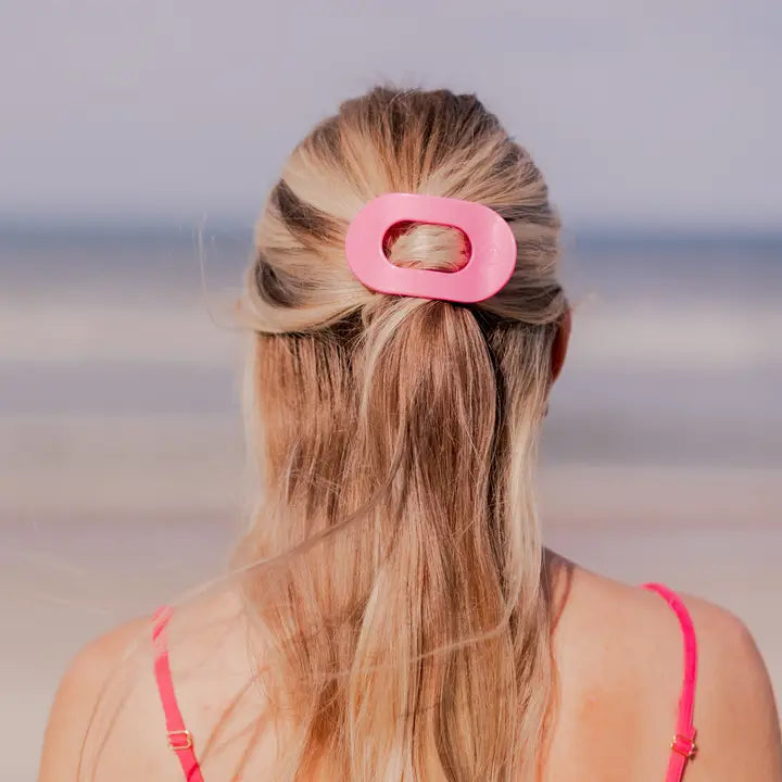 Teleties | Paradise Pink Small Flat Round Hair Clip