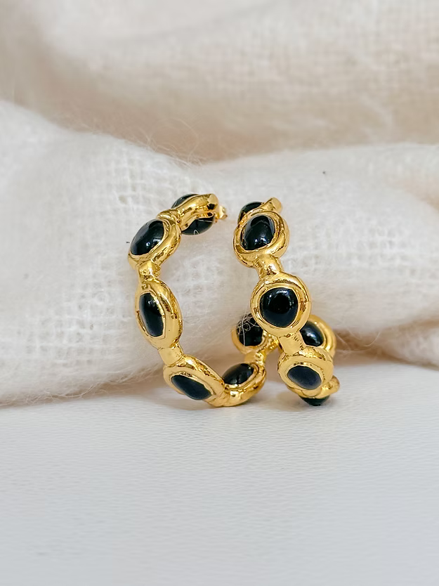 Easton Elle | Paradise Hoops - Black