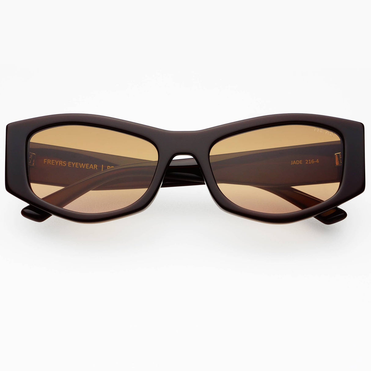 Freyrs | Jade Acetate Cat Eye Sunglasses  - Chocolate