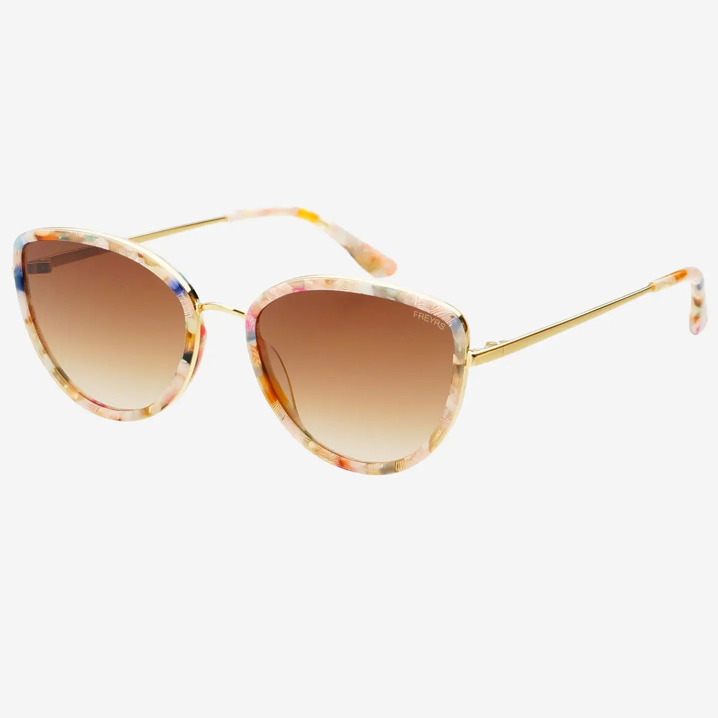 Freyrs | Luna Acetate Womens Cat Eye Sunglasses - Rose Tortoise