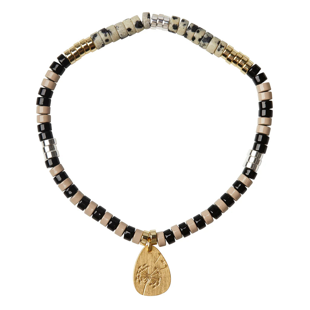 Scout | Intention Charm Bracelet - Dalmatian Jasper/Gold