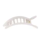 Teleties |  Flat Rectangle Hair Clip | Large | Coconut White