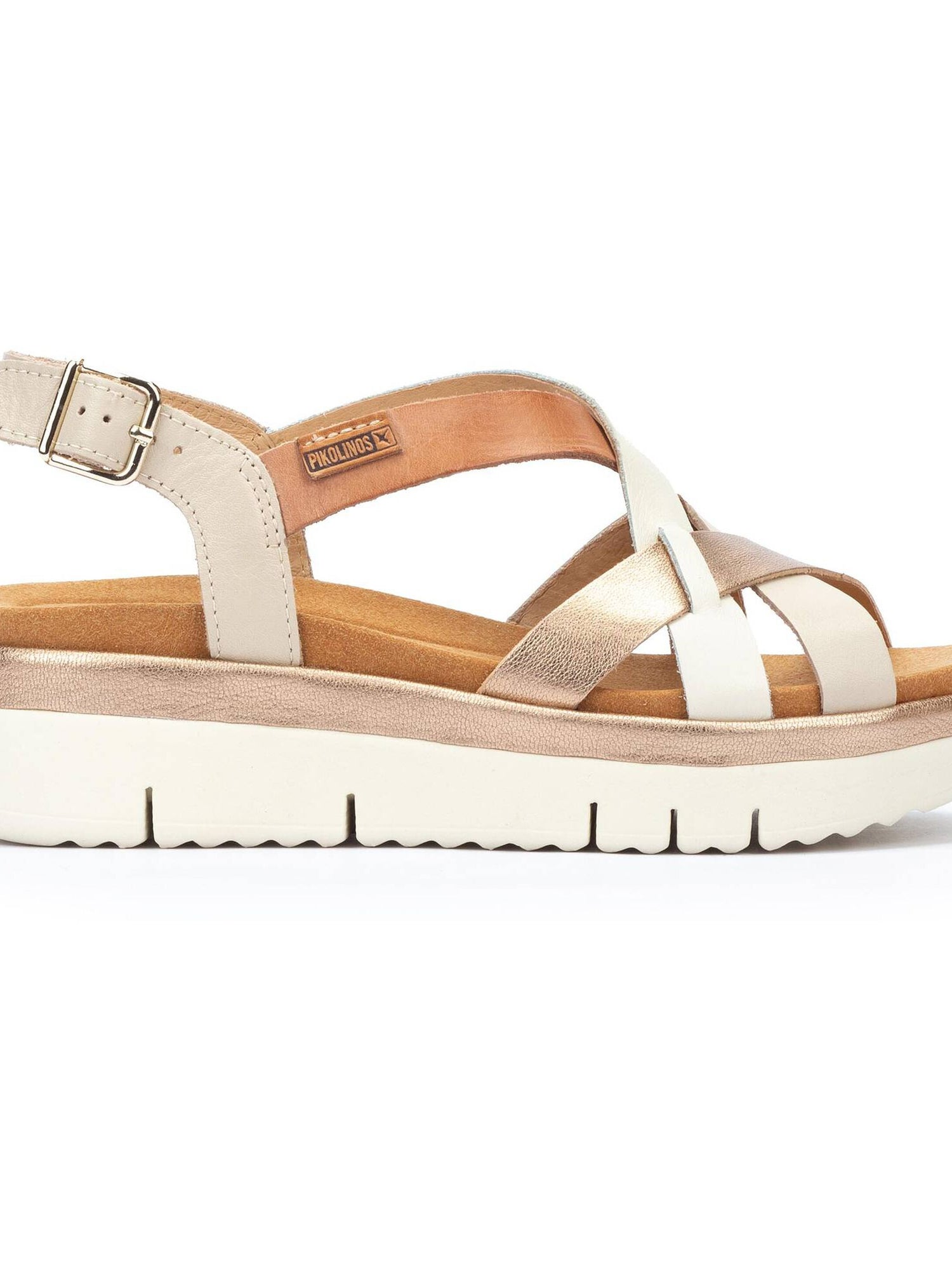 Pikolinos | Palma Sandal with Buckle - Marfil