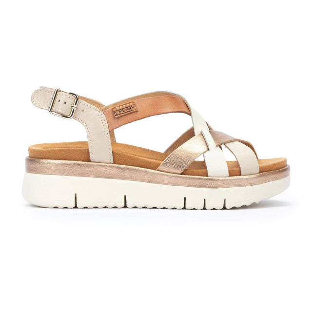 Pikolinos | Palma Sandal with Buckle - Marfil