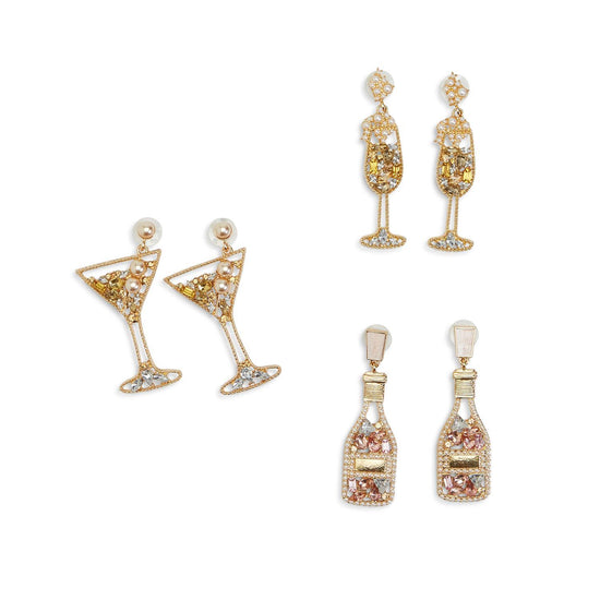 Trish Crystal Embellished Earrings