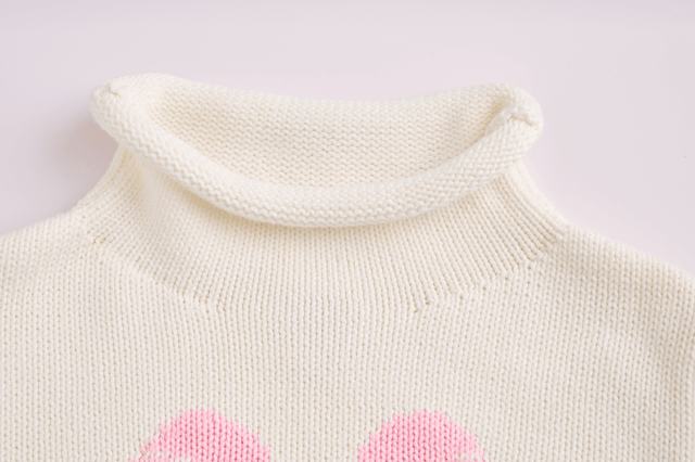 Mudpie | Bow Rollneck Toddler Sweater
