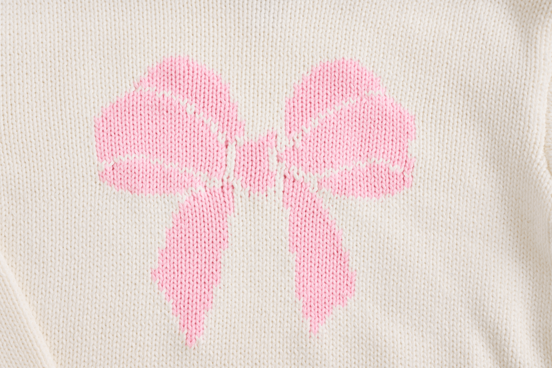 Mudpie | Bow Rollneck Toddler Sweater