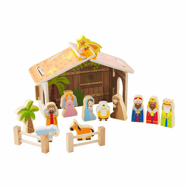 Mudpie | Wood Nativity Set
