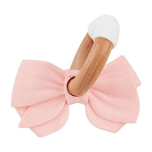 Mudpie | Pink Bow Teething Ring