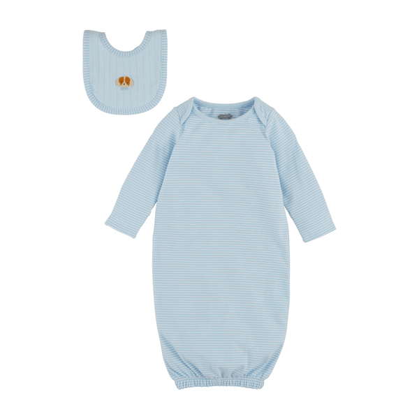 MudPie | Blue Stripe Dog Take-Me-Home Set