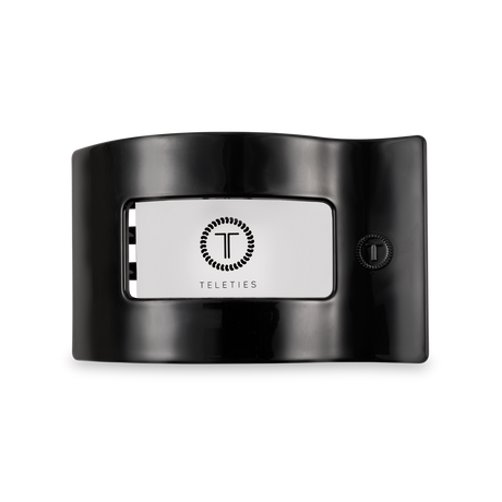 Teleties |  Flat Rectangle Hair Clip | Medium | Jet Black