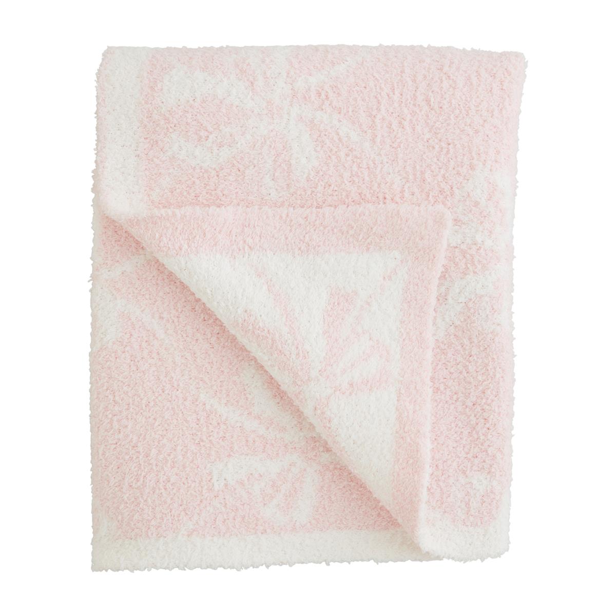 Mudpie | Bow Chenille Blanket