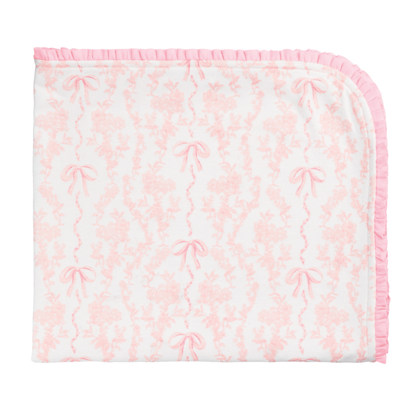 Mudpie | Toile Bow Arrival Blanket