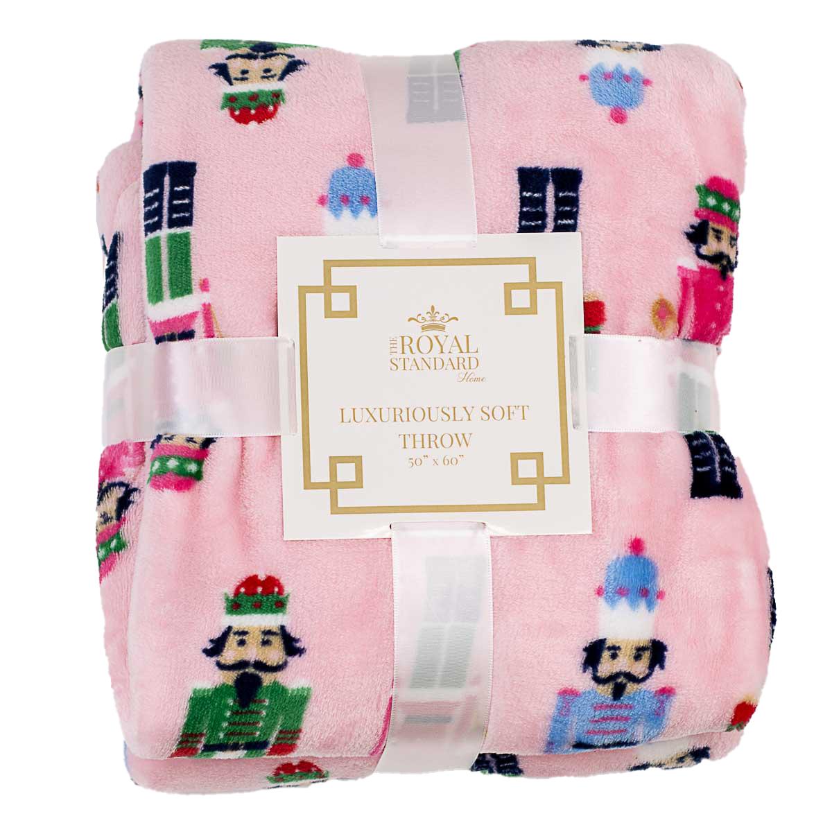 Nutcracker March Throw in Pink