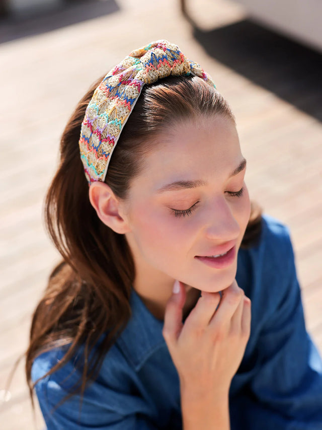 Shiraleah | Paper Straw Knotted Headband - Multi