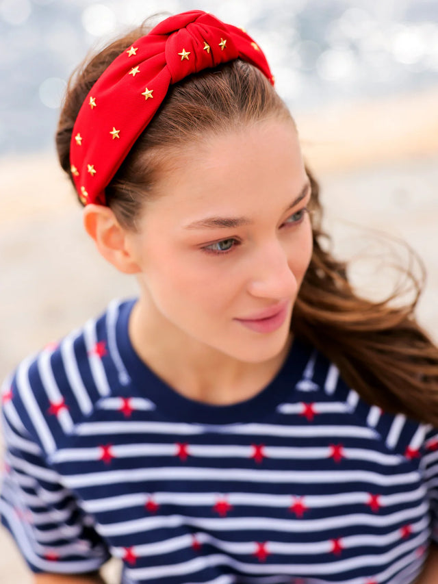 Shiraleah | Stars Knotted Headband - Red