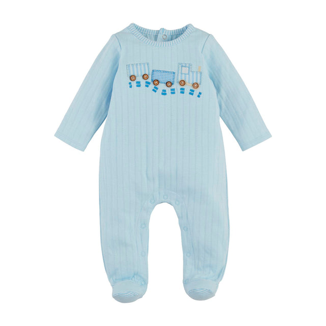 Mudpie | Train Pointelle Sleeper