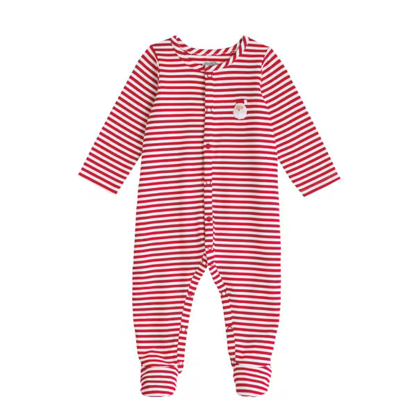 Mudpie | Santa Stripe Sleeper