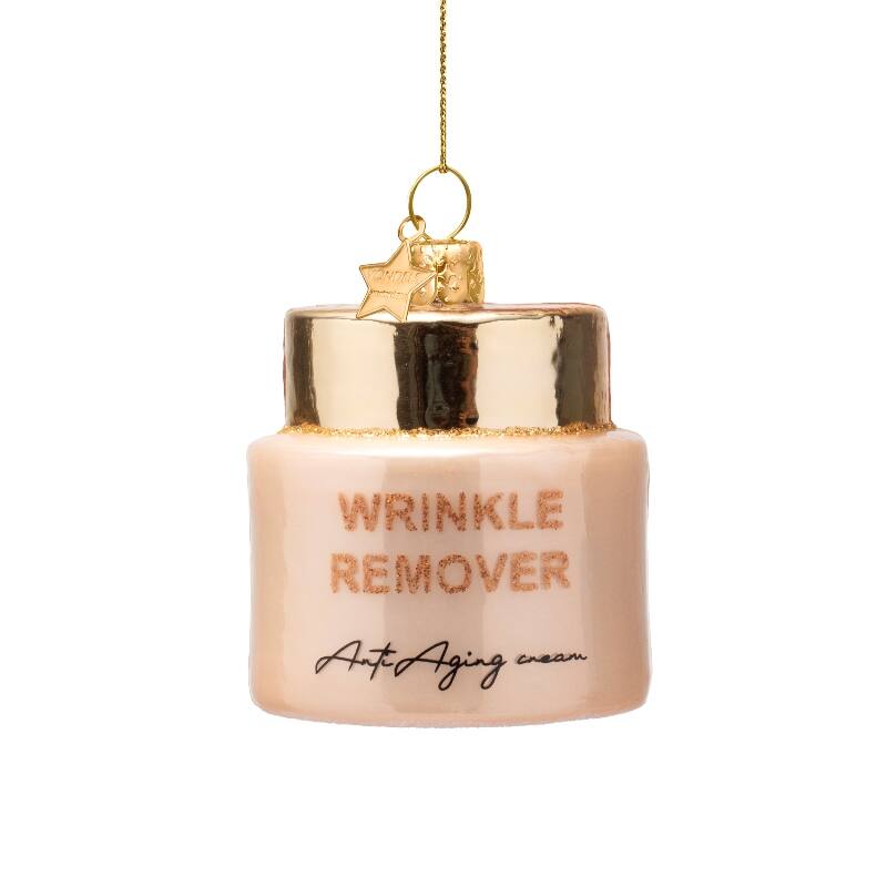 Vondels | Glass Ornament - Pale Pink Opalanti Aging Cream