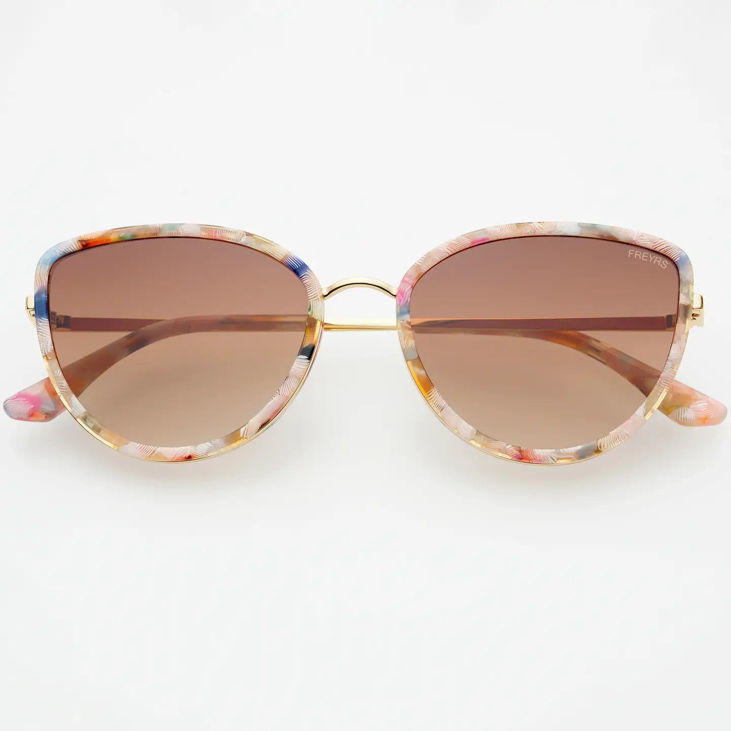 Freyrs | Luna Acetate Womens Cat Eye Sunglasses - Rose Tortoise