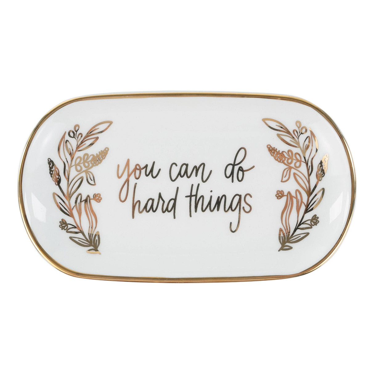 Glory Haus | You Can Do Hard Things Trinket Tray