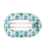Teleties | Blue Marigold Large Flat Round Hair Clip