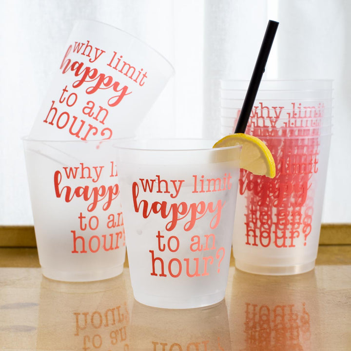 Happy Hour Party Cups (Set of 10)