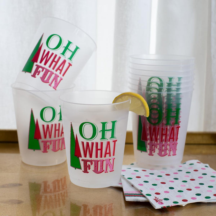 Oh What Fun Party Cups - Set of 10