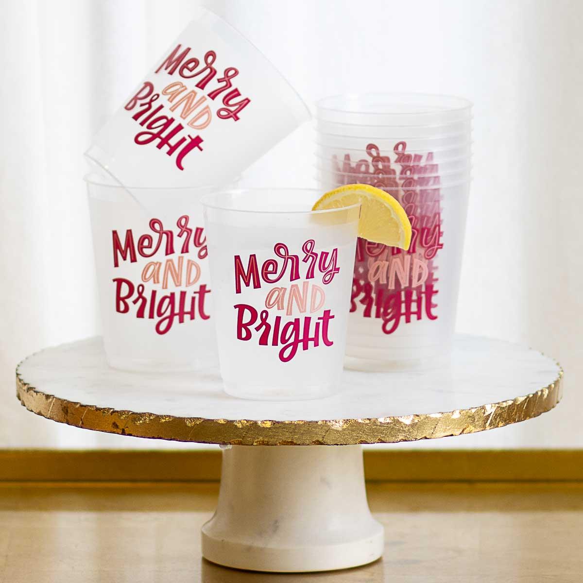 Merry and Bright Party Cups (Set of 10)