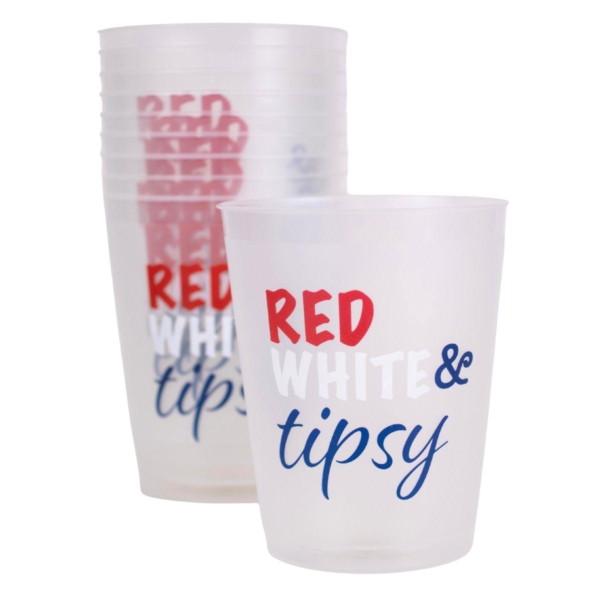 The Royal Standard | Red White & Tipsy Party Cups (set of 10)