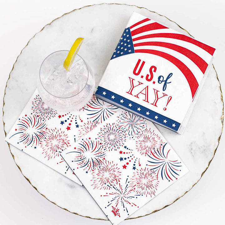 U.S. of Yay Cocktail Napkins